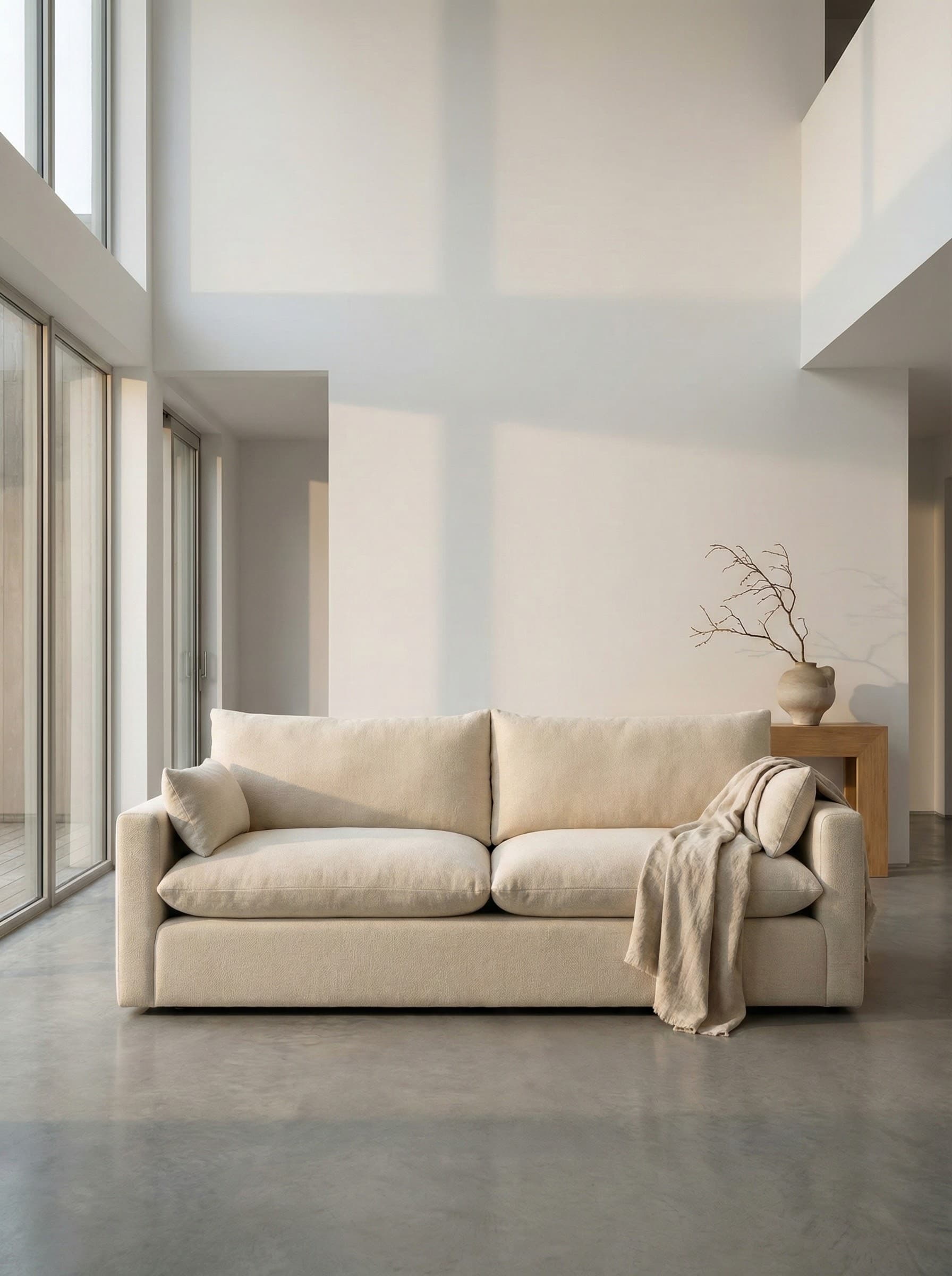 Covelle luxury sofa in natural daylight